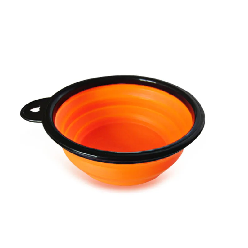 D 1 шт., портативная складная силиконовая миска для собак, одежда для путешествий, миска для собак, кормушка, посуда, маленькие миски для собак, аксессуары для домашних животных - Цвет: D