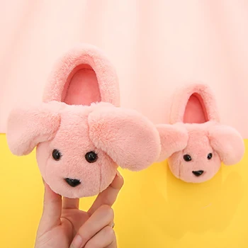 

2019 kids Autumn And Winter Sneakers Infant Kids Warm animal Shape Shoes Boys Girls Plush Soft-Soled Slippers