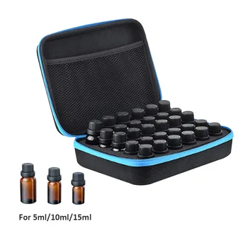 

30 Compartments Essential Oil Storage Box 5/10/15ml Bottles Shock-Proof Travel Carrying Case Aromatherapy Handbag Organizer