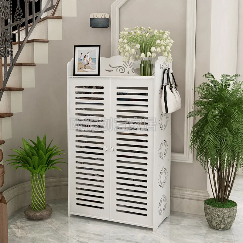 

Manufacturers Direct Selling European Style Creative Simplicity Multilayer Shoe Storage Rack Dustproof Shoe Rack Wood Model Boar