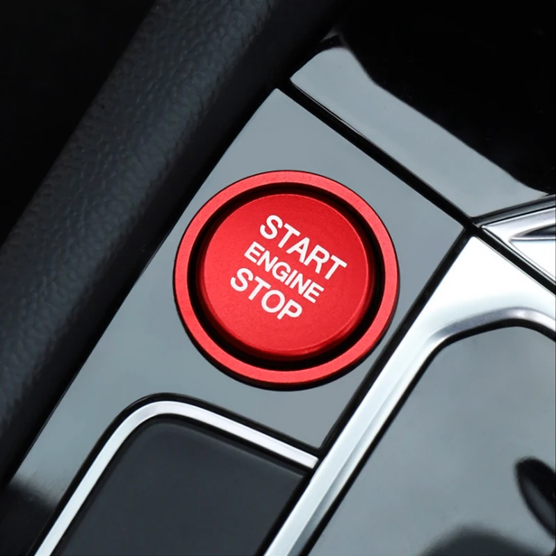 Кнопка включения и остановки двигателя автомобиля декоративная крышка кольцо