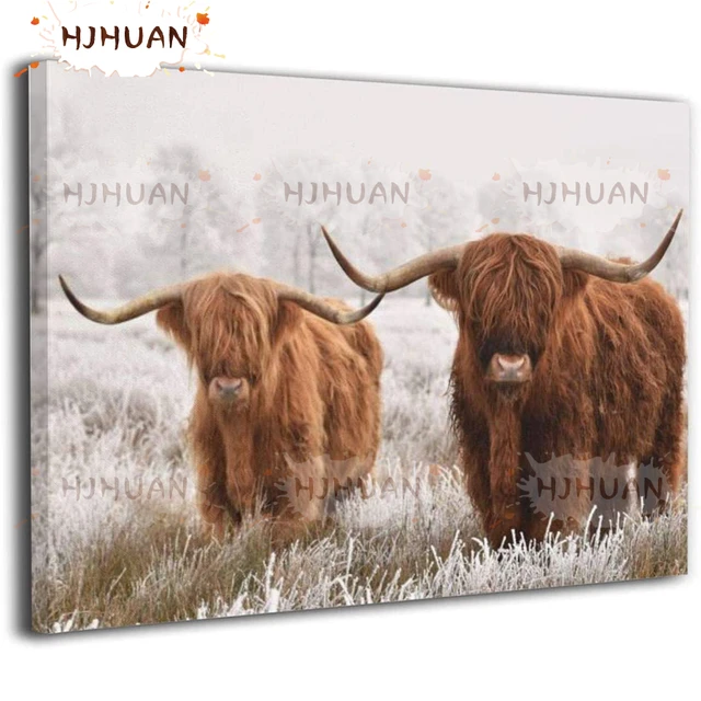 Highland Cow Diamond Painting for Adults-5D Diamond Art Kits Highland  CowFull