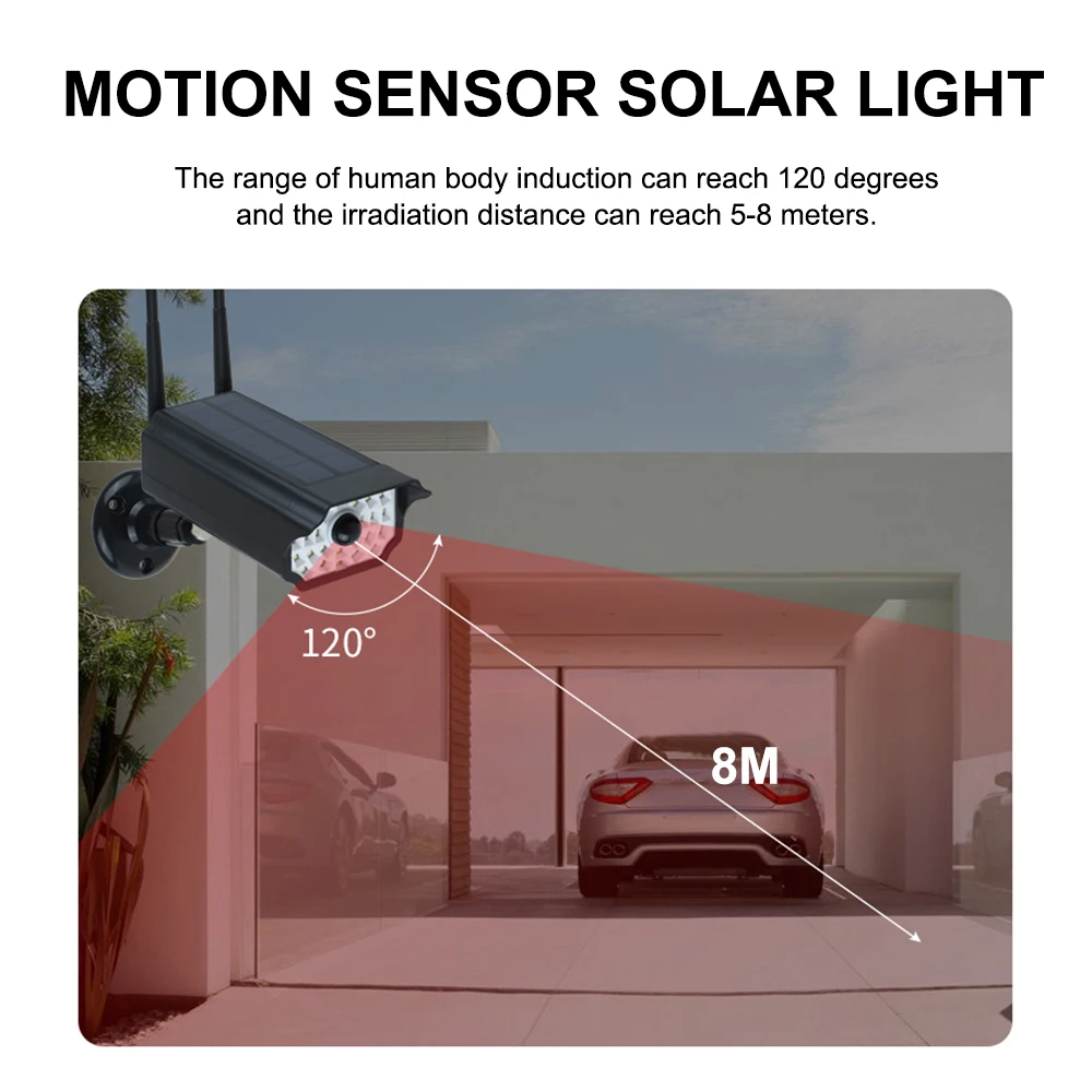 Bewegungssensor Solarlicht Gefälschte Kugel Überwachungskamera Form
