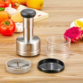 

Food Chopper Multi-functional Mincer with Stainless Steel Blade Ginger Onion Fruit Vegetable Garlic Cutter Manual Chopper Tool