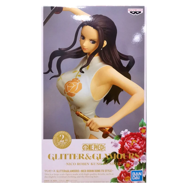 Jingpin Figure One Piece Flash Charm Dagger Nicole Robin Kung Fu White Cheongsam Boxed Model Action Figures Aliexpress