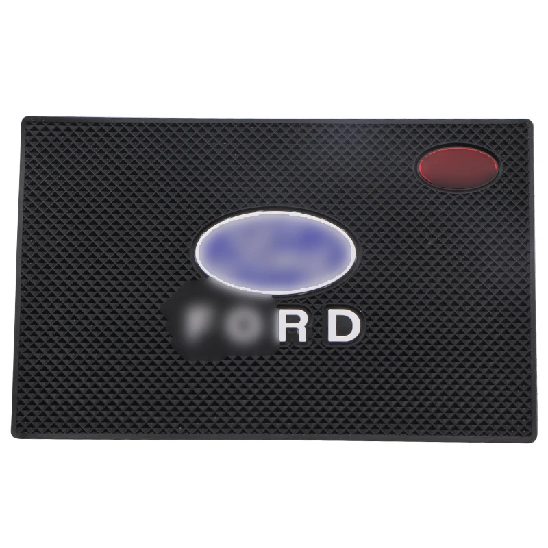 

1pcs For Ford mk2 mk3 mk4 mk5 mk7 fiesta FOCUS 2 3 4 5 car central control anti-skid pad mobile phone mat Car accessories