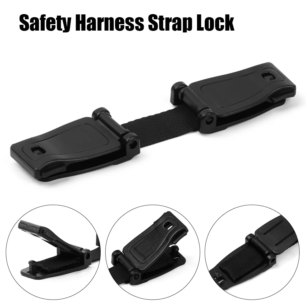 2 Packs Car Safety Seat Strap Belt Lock Tite Harness Clip Safe