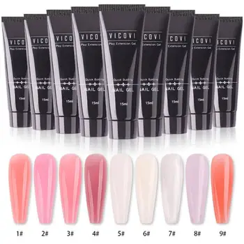 

Polygel For Nails Extensions Finger nail art Manicure Acryl gel Varnish hybrid 15ML Poly gel nail polish Nail Extension Gel