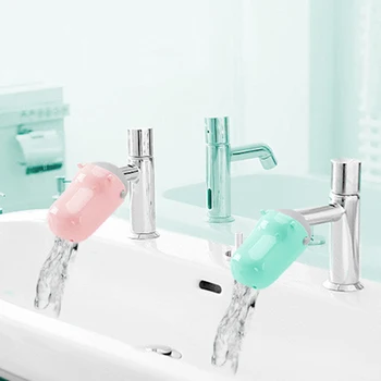

Cute Faucet Extender Water Saving Cartoon Faucet Extension Tool Help Children Washing hands Bathroom Kitchen Tool