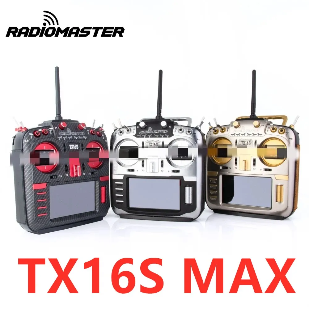 RadioMaster TX16S MAX Edition 2.4G 16CH Hall Sensor Gimbals OpenTX Transmitter with CNC and Leather RC Radio Controller