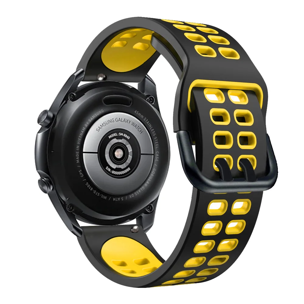 Silicone Smartwatch Bracelet Band, 20/22mm - Premium Strap