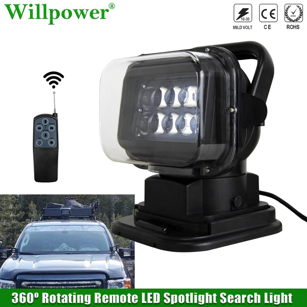 Suv車12v 24v Ledリモコンスポットライトサーチライト作業灯ボートホームセキュリティ圃場保護緊急照明 Aliexpress Automobiles Motorcycles