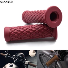 Универсальный мотоцикл 7/" 22 мм Винтаж резиновый руль для мотоцикла для Suzuki GSXR600 GSXR750 GSXR1000 GSR600 GSR750 GSF600