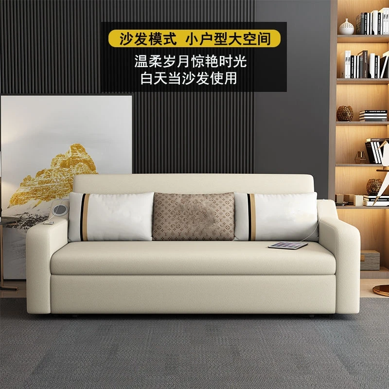 Диван-кровать chinafurnfurniture двухцелевой складной для хранения гостиной маленькой
