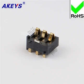 

10PCS Battery Seat Battery Connector Digital Product Connector 3PIN Battery Seat BC-08-3PD Copper High Temperature Resistance