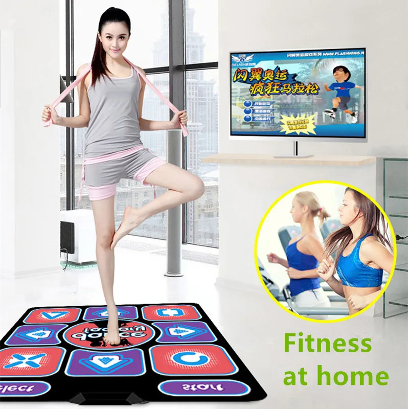 Dance mats Yoga Cut fruit multifunction game dance blanket television computer USB dual-use Household game Weight-loss Non-slip