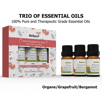 

Plant Single Essential Oil Set Box Massage Oil Sweet Orange Grapefruit Bergamot Aromatherapy Essential Oil