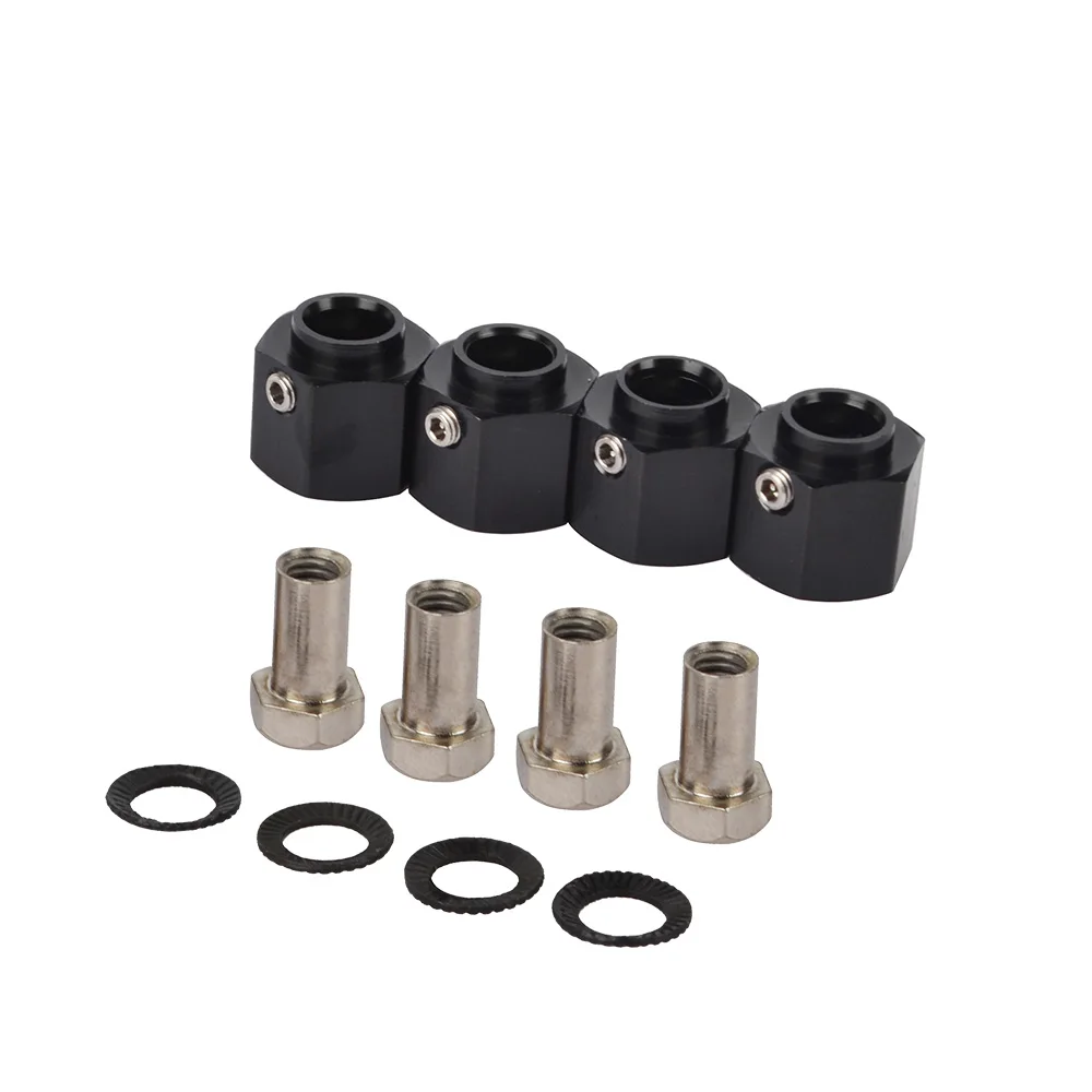 4pcs Metal TRX-4 12mm Wheel Hex Hub for Traxxas TRX4 Bronco Deferder Ford G500 8/10/12mm Thinckness RC Crawler Car Parts