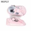 Newborn Baby Girls Shoes PU leather Buckle First Walkers Big Bow Summer Princess Shoes Party Wedding Baby Girl Shoes 6