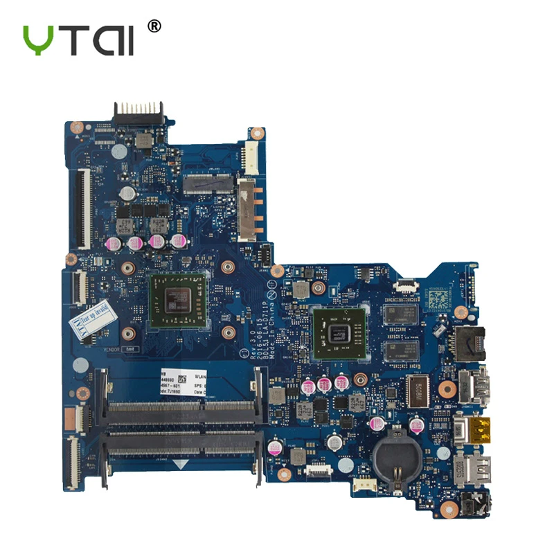 

BDL51 LA-D711P Motherboard For HP 15-BA 255 G5 Laptop Motherboard A6-7310 854965-601 100% tested intact
