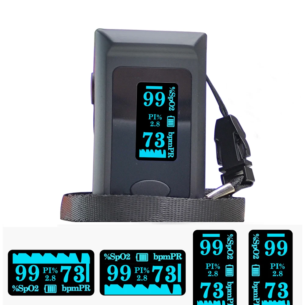 Цифровой пальцевой Пульсоксиметр насыщение крови кислородом SpO2 PR PI oximetro de dedo