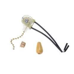 1 Pc Universal Wall Light Pull Switch Home Ceiling Fan Lamp Pull Chain Cord Switch Set Replacement Tools 3A/250V AC Home Tool