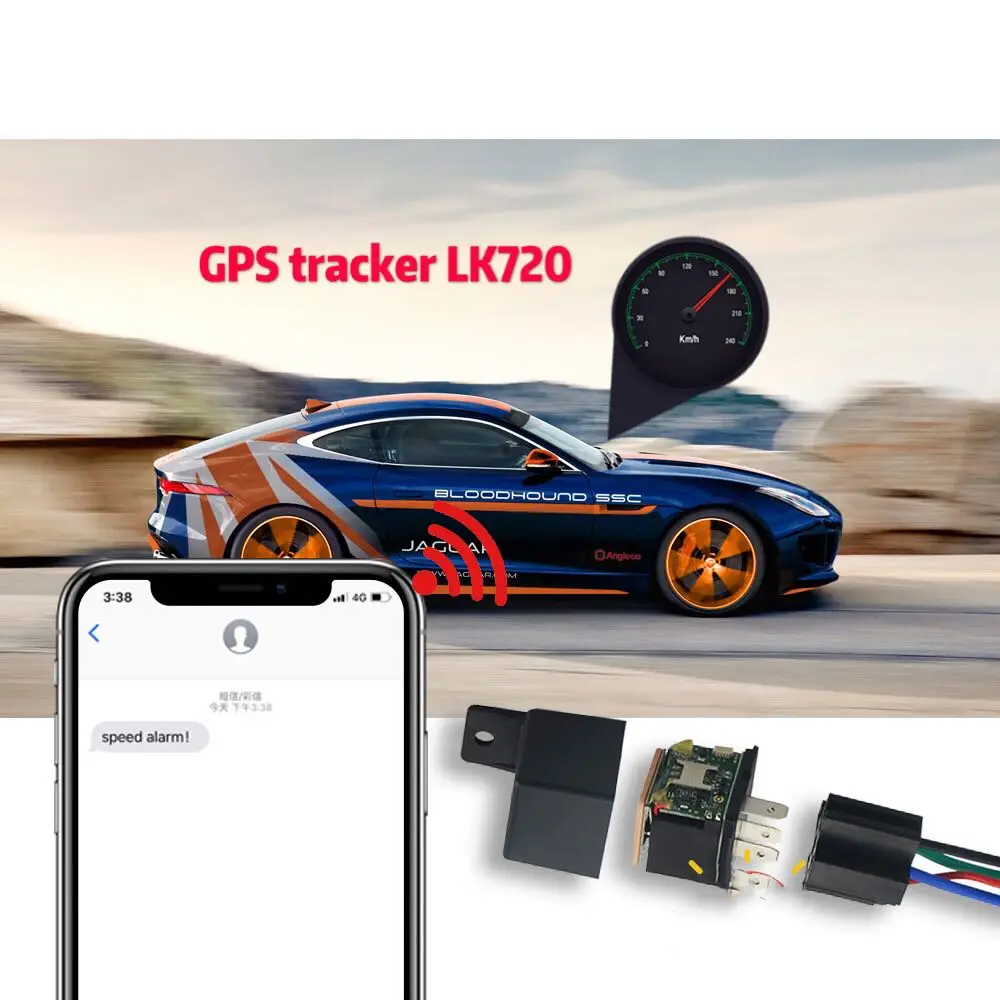 

Car GPS Tracker LK720 for Real Time Tracking Locator and Geo-fence Device History Route Playback Remotely Cut Off & Resume Fuel