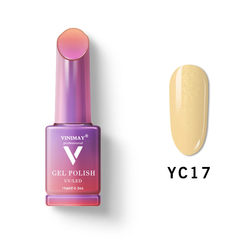 YC17 VINIMAY Блестящий Гель-лак для ногтей, Гель-лак для ногтей, УФ-лак для ногтей, Гель-лак для ногтей, праймер для ногтей, гель для маникюра - Цвет: YC17