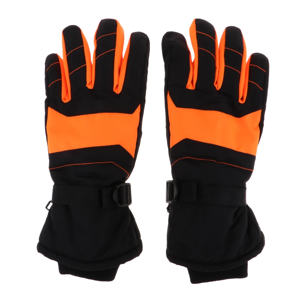Adult Kids Waterproof Ski Gloves Winter Warm Snowboard Snowmobile Cold Weather Gloves for Children Boys Girls Mens Womens