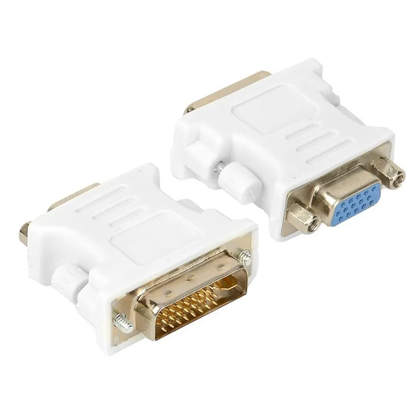 HD DVI to VGA converter male to female 24+5 pin interface computer graphics card monitor adapter for projector HD monitor