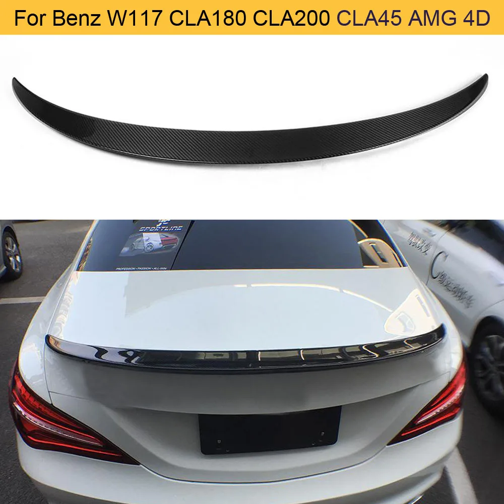 Carbon Fiber Car Rear Spoiler Wing For Mercedes Benz W117 C117 Cla45