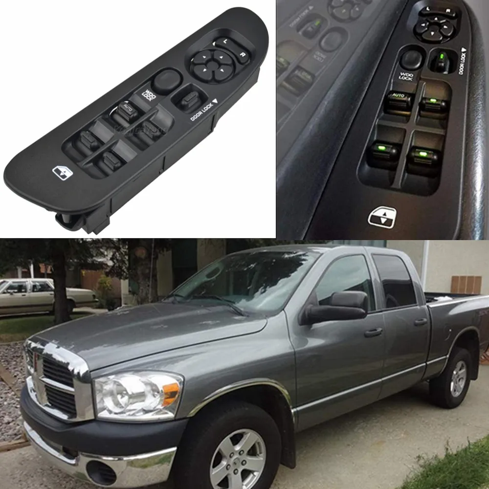 Главный выключатель питания и Безель 56049805AB для 2002-2009 Dodge Ram 1500 2500 3500 2001-2004 Dakota 2001-2003