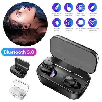 

G6S LED Touch Control Wireless Earphones waterproof 5.0 Bluetooth Earphone In-Ear HD Stereo Headphones with Mic Charge Box