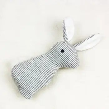 

Plush Long Ear Rabbit Baby Rattle Toys Hand Bells Baby Toy with BB Sound Toys For Children Baby Doll Newborn Toys 0-12 Months