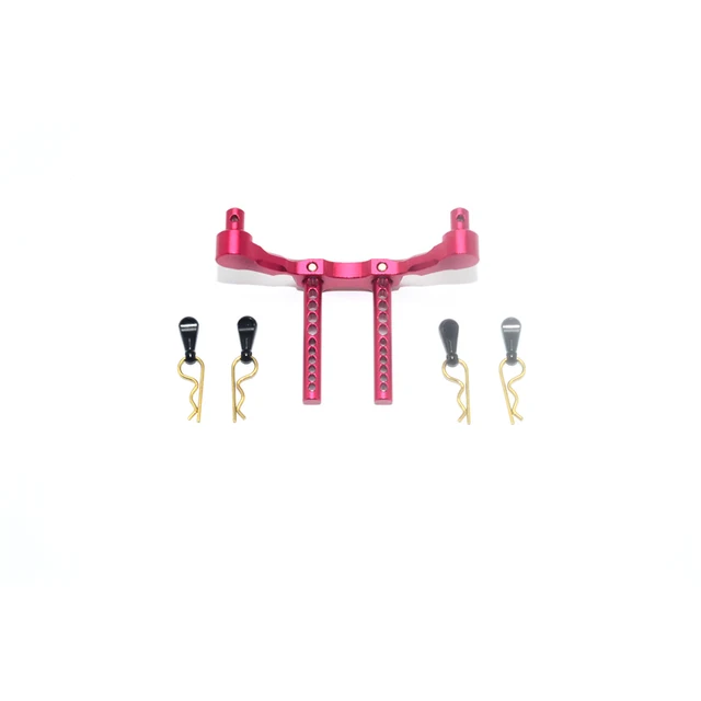 GPM AXIAL 1/18 YETI JR AXI90069-1001 BUGGY Metal Alloy Porous Adjustable Height Front Shell Column Support Bracket RC Car Parts