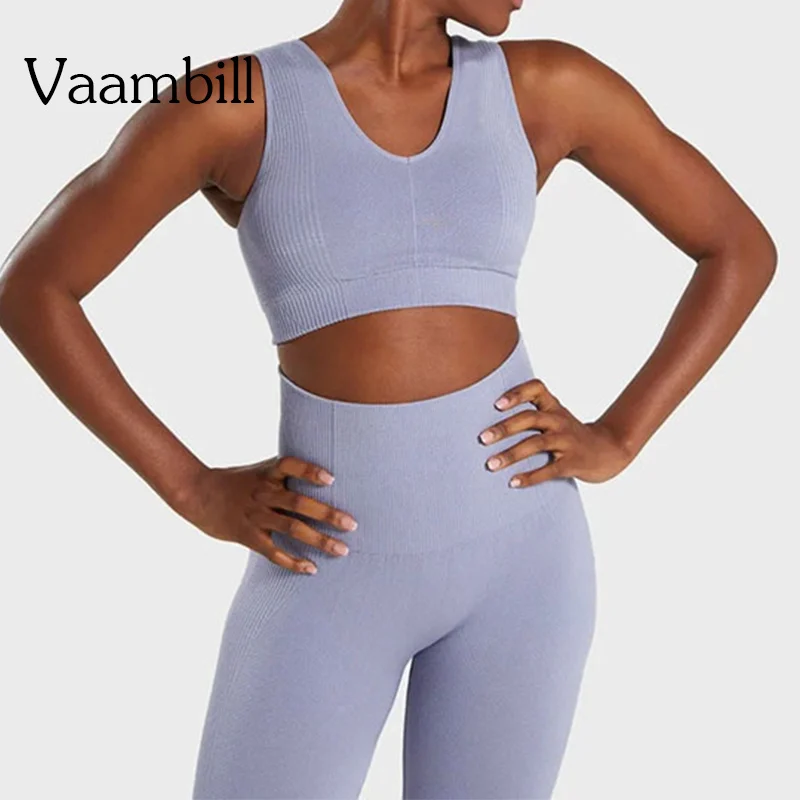 

Women Gym Sets Women's Sport Wear Sports Suit Outfit For Woman 2 Piece Seamless Fitness Clothing Leggings Yoga Set Sportwear