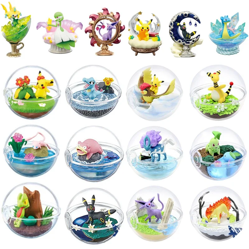 ポケモン6スタイル異なるイーブイブラインドボックスおもちゃピカチュウランダムジラーチ人形コスプレセットワンピースアニメフィギュアモデルの子ギフト Action Figures Aliexpress