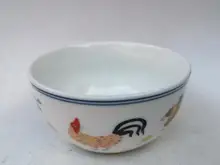 

YIZHU CULTUER ART Collection Old Chinese Famille rose Porcelain Painting Flower Chicken Cup Bowl Decoration