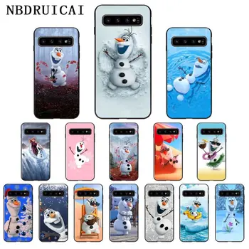 

NBDRUICAI Super Cute Cartoon Frozen Olaf Phone Case for Samsung S9 plus S5 S6 edge plus S7 edge S8 plus S10 E S10 plus