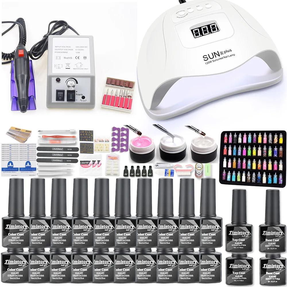 

Manicure Set Kit Gel Nail Polish Set 20/10pcs Colours Gel Nail Polish With LED Nail Lamp Nail Kit Professional Set Nail Art Tool