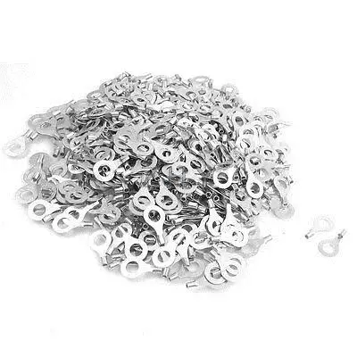 

RNB1.25-6 22-16 AWG Non-insulated Ring Tongue Terminals 1000 Pcs