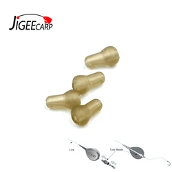 JIGEECARP – Terminal de pêche à la carpe, matériel de pêche en caoutchouc souple, tulipe perle de course plate forme, tampon perles, hélicoptère plate forme, accessoire, 20 pièces, 10mm 