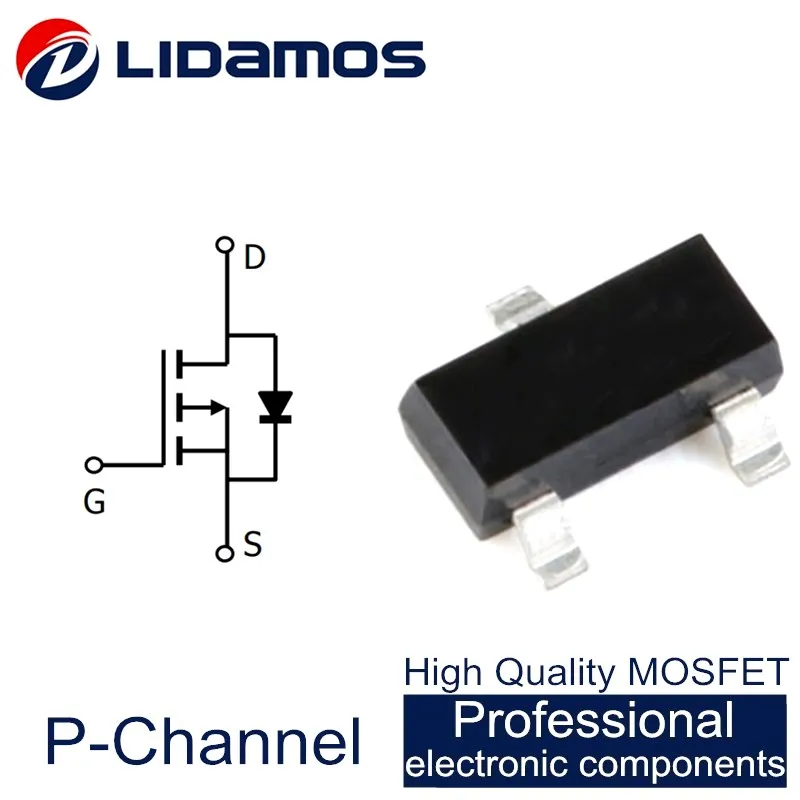 MOSFET P-CH 30V 760MA SOT-23 IRLML5103TRPBF Pack of 100