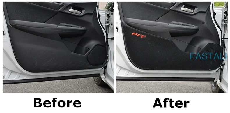 Для Honda FIT JAZZ-19 Автомобильная дверь анти-kick pad защита двери анти-грязный коврик анти-kick защитная накладка автомобильные аксессуары