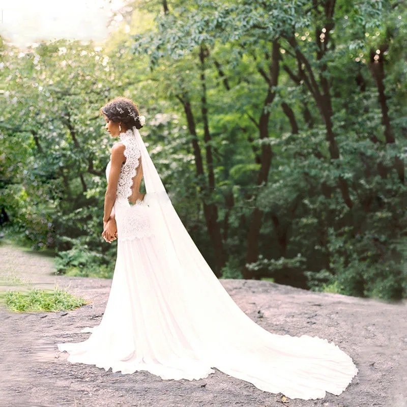 

2016 Wedding Dress Vestido De Noiva Casamento Robe De Mariage Princesa Com Renda Trouwjurk Chiffon Simple Lace Bohemian High