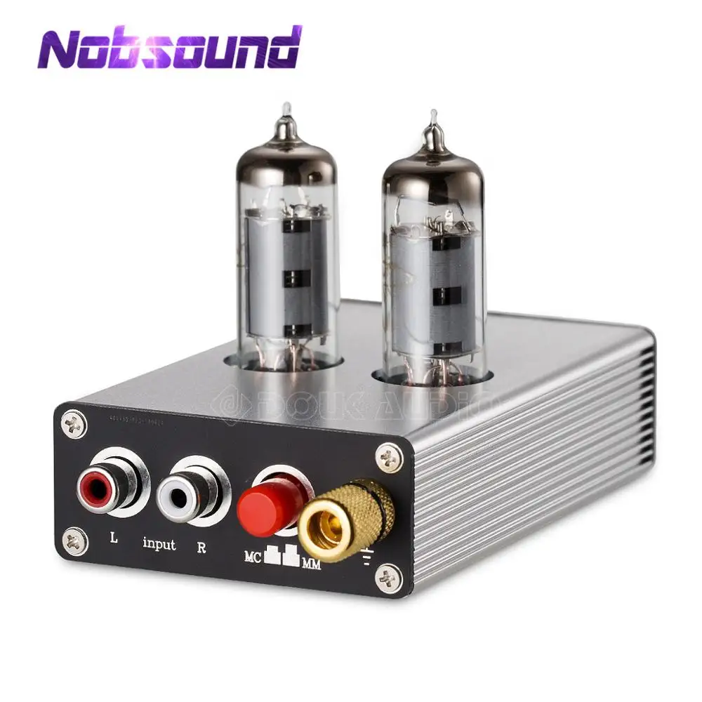 Nobsound Mini Vacuum Tube Phono RIAA MM Turntable Preamplifier HiFi Audio PreAmp 