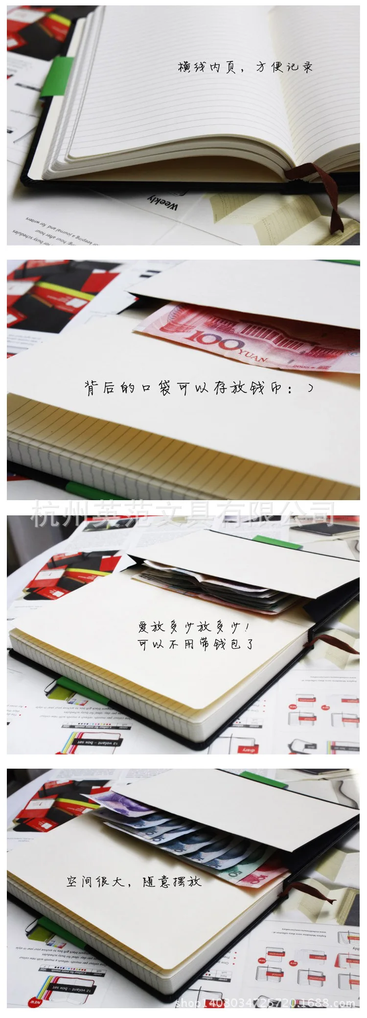 Stationery Manufacturers Customizable A5 Leather Notebook Business Notebook Printed Logo