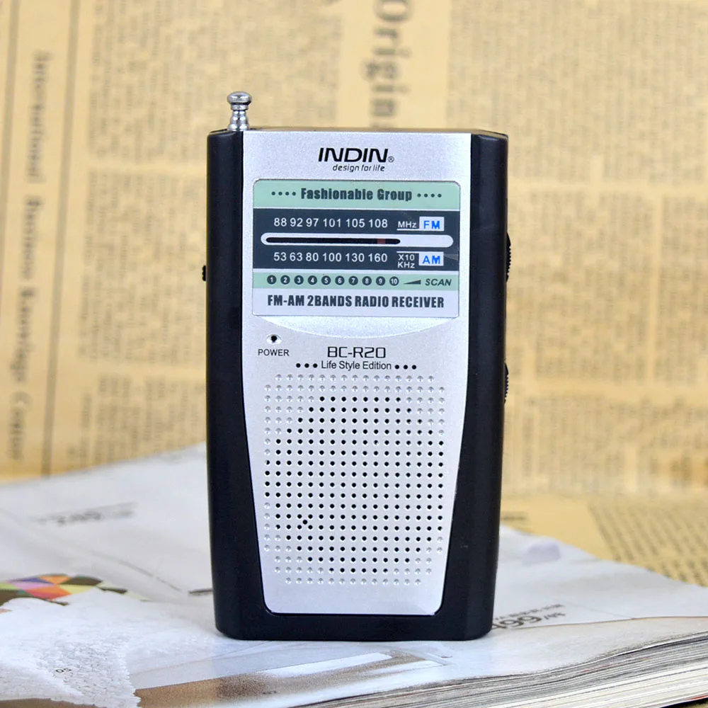 Портативный радио для пожилых людей AM/FM Встроенный динамик винтажный карманный мини радио Универсальный AM FM коротковолновой приемник BC-R20 высокого качества