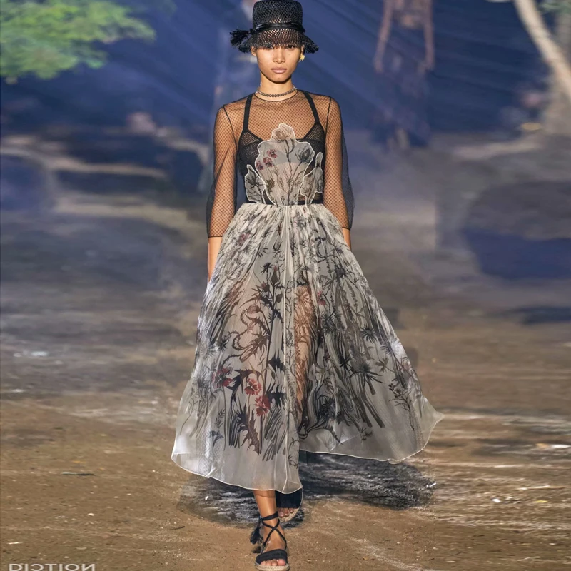 XF весеннее Новое высококачественное дизайнерское подиумное модное сексуальное