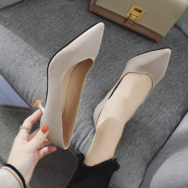 Туфли лодочки женские на тонком каблуке 6 см осень 2020|Туфли| |